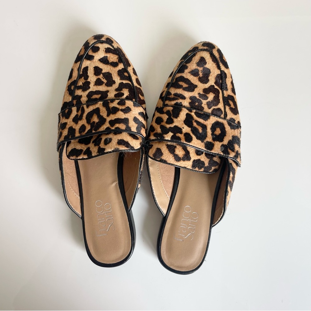 franco sarto cheetah sandals